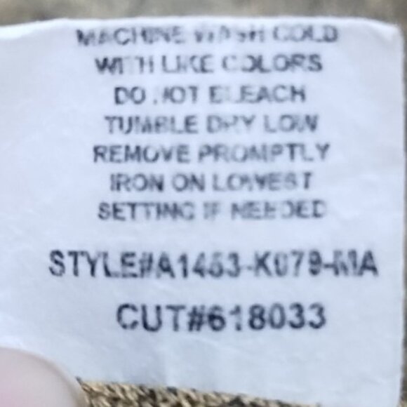 Kim & Cami Lightweight 3/4 Sleeve Dolman Sweater S Camel with Black Specks - Picture 4 of 6